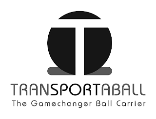 T TRANSPORTABALL THE GAMECHANGER BALL CARRIER logo