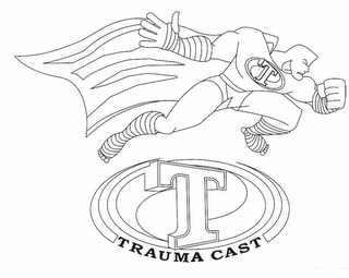 T TRAUMA CAST logo