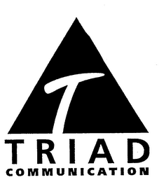 T TRIAD COMMUNICATION logo