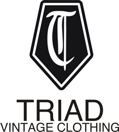 T TRIAD VINTAGE CLOTHING logo