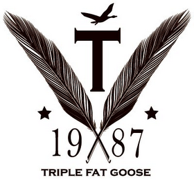 T TRIPLE FAT GOOSE 1987 logo
