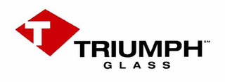 T TRIUMPH GLASS logo