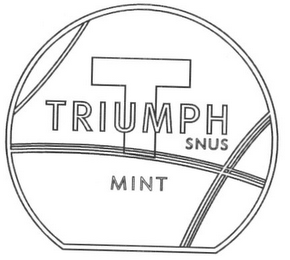 T TRIUMPH SNUS MINT logo