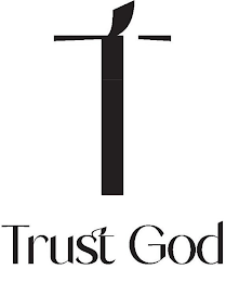 T TRUST GOD logo