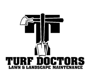 T TURF DOCTORS LAWN & LANDSCAPE MAINTENANCE logo