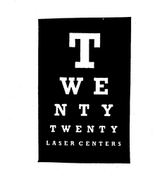 T W E N T Y TWENTY LASER CENTERS logo