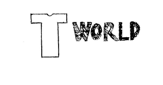 T WORLD logo