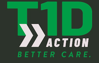 T1D ACTION BETTER CARE. logo