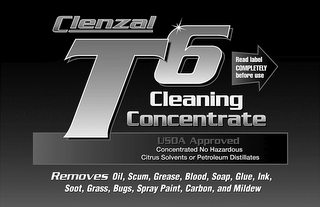 T6 CLEANING CONCENTRATE logo