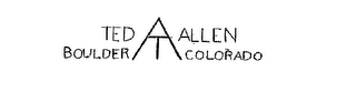TA TED ALLEN BOULDER COLORADO logo