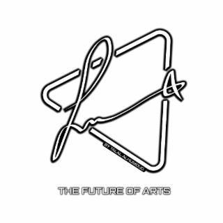 TA THE FUTURE OF ARTS BY TALAL ALHUMOUD. logo