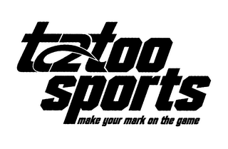 TA2TOO SPORTS MAKE YOUR MARK ON THE GAME logo