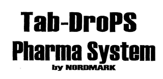 TAB-DROPS PHARMA SYSTEM BY NORDMARK logo