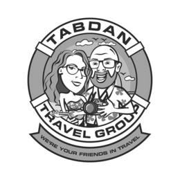 TABDAN TRAVEL GROUP WE'RE YOUR FRIENDS IN TRAVEL logo