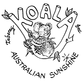 TABERAY KOALA INC. AUSTRALIAN SUNSHINE logo