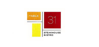 TABLE 31 STEAKHOUSE BISTRO logo