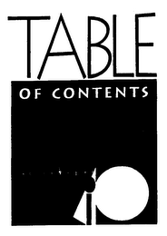 TABLE OF CONTENTS logo