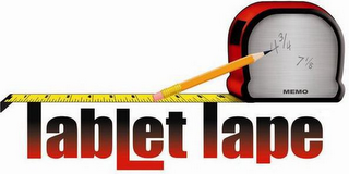 TABLET TAPE MEMO 4 3/4 7 1/8 logo