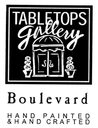 TABLETOPS GALLERY BOULEVARD HAND PAINTED & HAND CRAFTED logo