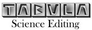 TABULA SCIENCE EDITING logo