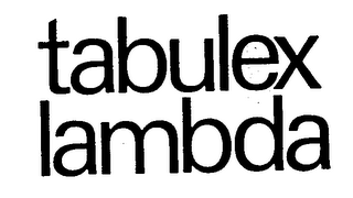 TABULEX LAMBDA logo