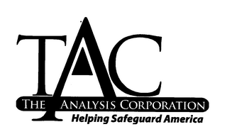 TAC THE ANALYSIS CORPORATION HELPING SAFEGUARD AMERICA logo