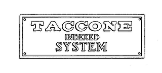 TACCONE INDEXED SYSTEM logo