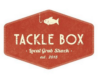 TACKLE BOX . LOCAL GRUB SHACK . EST. 2015 logo