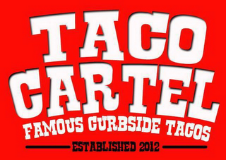 TACO CARTEL FAMOUS CURBSIDE TACOS ESTABLISHED 2012 logo