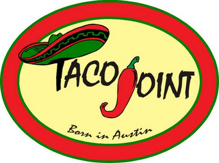TACO JOINT BORN IN AUSTIN logo