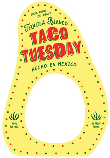 TACO TUESDAY 100% PURO DE AGAVE TEQUILA BLANCO HECHO EN MEXICO 40% ALC./VOL. 80 PROOF 750ML logo