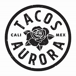 TACOS AURORA CALI MEX logo