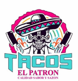 TACOS EL PATRON CALIDAD SABOR Y SAZON logo
