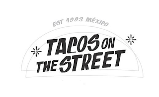 TACOS ON THE STREET EST 1993 MEXICO logo