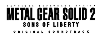 TACTICAL ESPIONAGE ACTION METAL GEAR SOLID 2 SONS OF LIBERTY ORIGINAL SOUNDTRACK logo