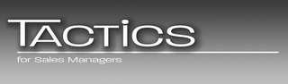 TACTICS FOR SALES MANAGERS logo