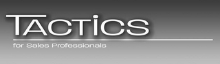 TACTICS FOR SALES PROFESSIONALS logo