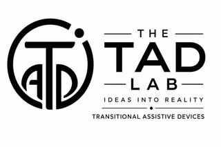 TAD THE TAD LAB IDEAS INTO REALITY TRANSITIONAL ASSISTIVE DEVICES logo