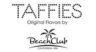 TAFFIES ORIGINAL FLAVORS BY BEACH CLUB CALIFORNIA, USA logo