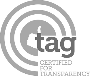 TAG CERTIFIED FOR TRANSPARENCY logo