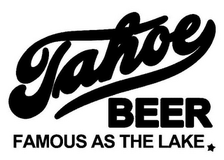 TAHOE BEER FAMOUS AS THE LAKE logo