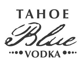 TAHOE BLUE VODKA logo