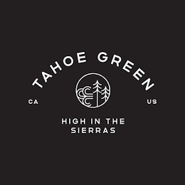 TAHOE GREEN CA US HIGH IN THE SIERRAS logo