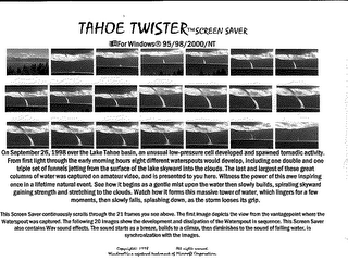 TAHOE TWISTER SCREEN SAVER FOR WINDOWS 95/98/2000/NT logo