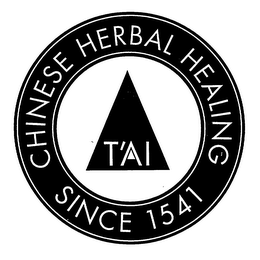 T'AI CHINESE HERBAL HEALING SINCE 1541 logo