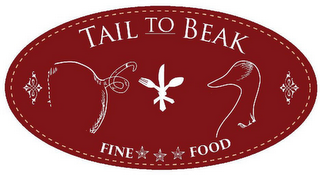 TAIL TO BEAK FINE FOOD logo