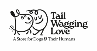 TAIL WAGGING LOVE A STORE FOR DOGS & THEIR HUMANS logo