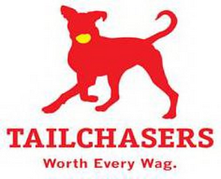 TAILCHASERS WORTH EVERY WAG. logo