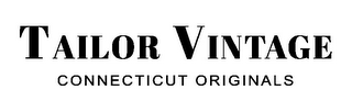 TAILOR VINTAGE CONNECTICUT ORIGINALS logo