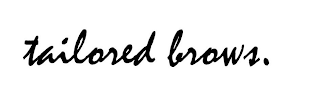 TAILORED BROWS. logo